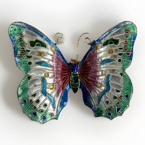 Butterfly Fridge Magnet Bright Colors Ornate Art Home Decoration Decor
